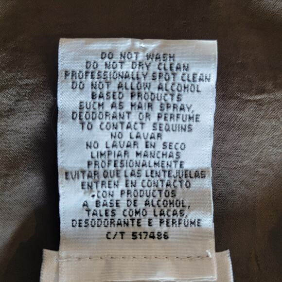 J. Taylor 16 Brown Sequin Snakeskin Sheath Dress Cocktail Party Glam Sparkle ✨ - Picture 15 of 15